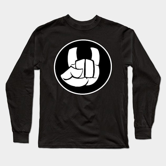 METAL HORNS UP Long Sleeve T-Shirt by Biomek